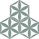 Mission Cement Tile Fiore Hexagonal 2